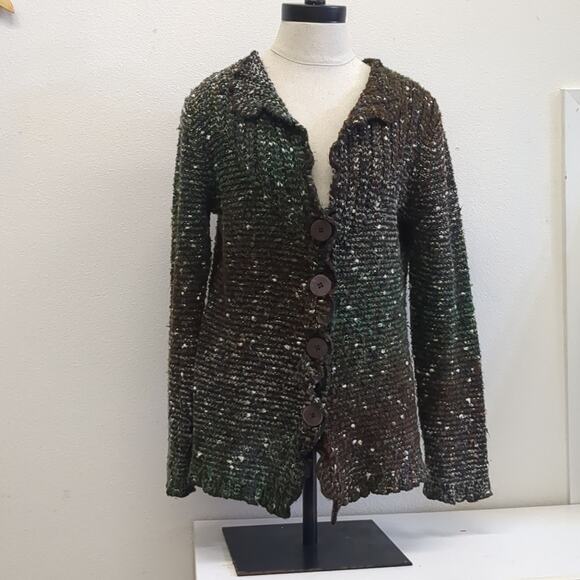 BCBGMAXAZRIA Textured Knit cardigan size L - Picture 1 of 6